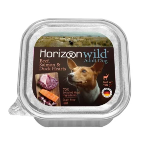 הוריזן בקר,סלמון ולבבות ברווז לכלב